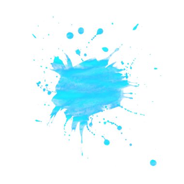 Beyaz arkaplanda suluboya çizimi.