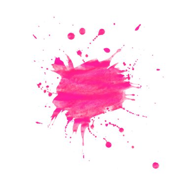 Beyaz arkaplanda suluboya çizimi.