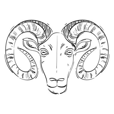 Bir RAM soyut illüstrasyon vektör.