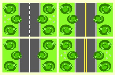Parts of the road seamless