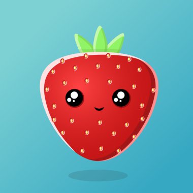 çilek raster çizgi film