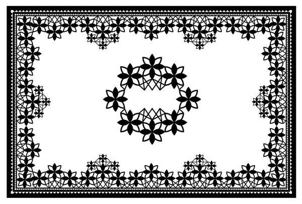 Lace Bloemenlijst — Stockvector