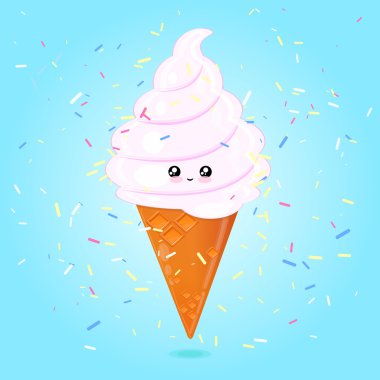 ice cream cone Kawaii