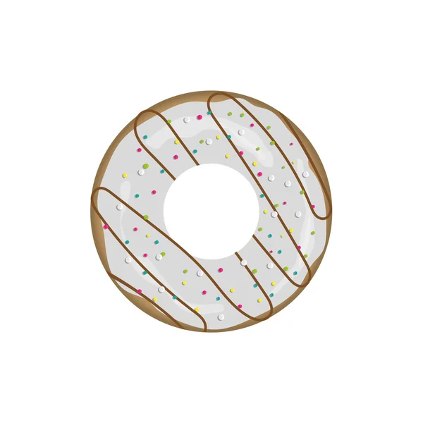 Çörek vektör katiyen beyaz krema