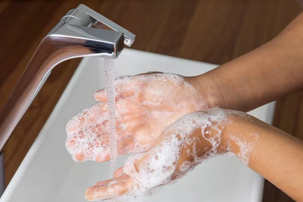 Wash Your Hands Avoid Covid Personal Hygiene — Stock Photo, Image