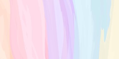 Yumuşak pastel, suluboya arka plan, pembe, mor, mavi ve bej renkte fırça darbeleri. Pürüzsüz, havadar ve rüya gibi bir tasarımı var. Web tasarımı, sosyal medya, düğün davetiyeleri, markalaşma ve ba için ideal