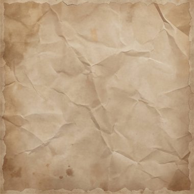Sönük tonlar ve yumuşak kenar kırışıklıkları içeren yaşlı kağıt yüzeyi.