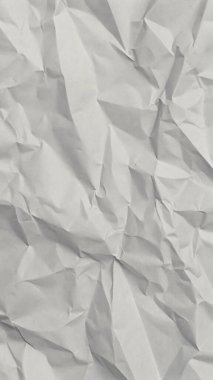 Görünür kırışıklıkları ve nötr tonu olan gerçekçi buruşmuş kağıt.