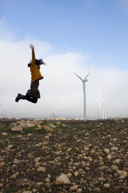 kız biraz değirmenleri Rüzgar yakın atlama
