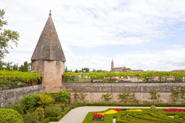 Albis kyrka från Berbie's palace i albi, France — Stockfoto