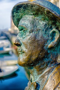 James Joyce yüz heykel Trieste, İtalya