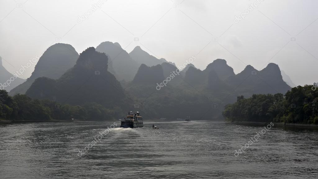 The karst mountains of the Li River