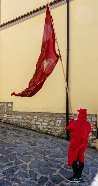 Güney bir İtalyan kasabasında Haç yolu