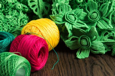 İrlandalı dantel örgü için güzel iplik