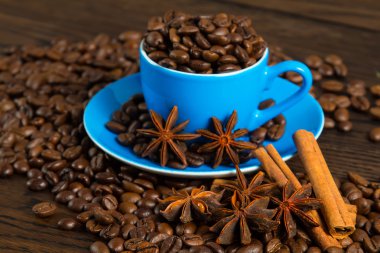 siyah kahve çekirdekleri