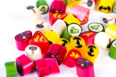 renkli çok renkli şeker