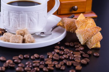 çikolata ve kahve ile natürmort