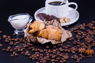 çikolata ve kahve ile natürmort