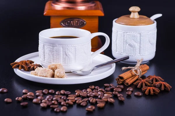 çikolata ve kahve ile natürmort