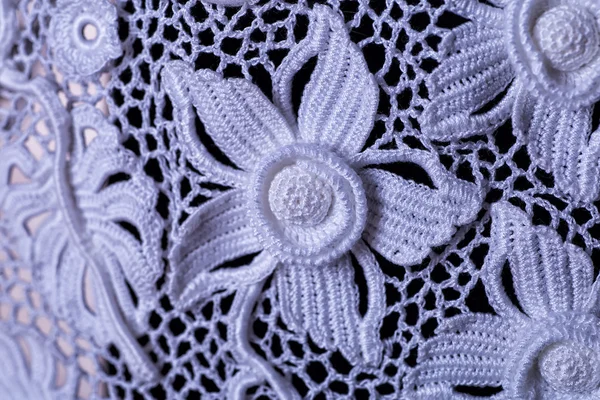 Belo fio para tricotar renda irlandesa — Fotografia de Stock