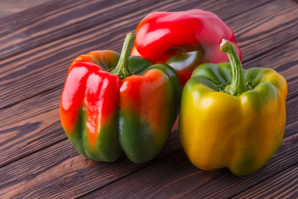 Frisches Bio Gemüse Gelb Und Rot Paprika Paprika Rot Grün — Stockfoto