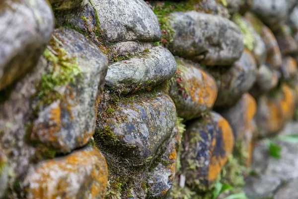 石墙的形状 石墙的结构 石墙灰色背景 — 图库照片