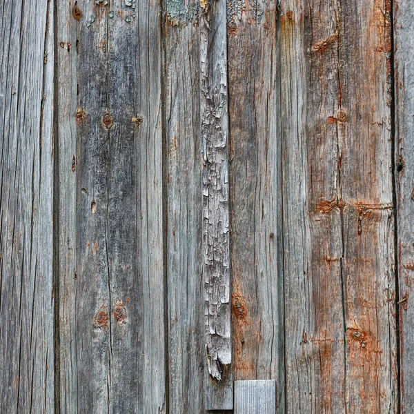 Old Wooden Fence Gray Brown Boards Cracked Beautiful Textured Background — Stock Photo, Image