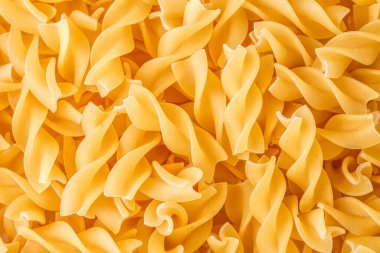 Fusilli spagetti desenli arka plan. Fusilli arka plan. Makarna ya da makarna arka plan.