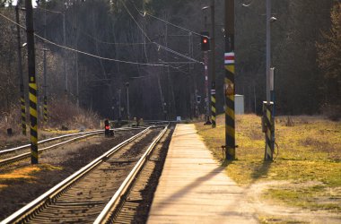 Demiryolu yard Polonyalılar ile
