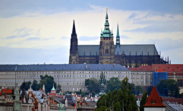 Castillo de Praga con catedral —  Fotos de Stock