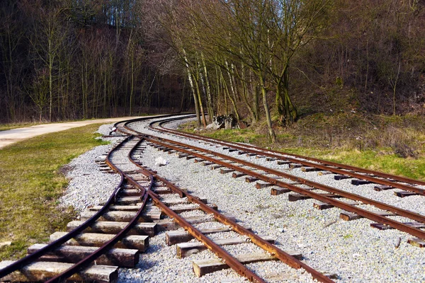 Schmale Wege im Steinbruch — Stockfoto