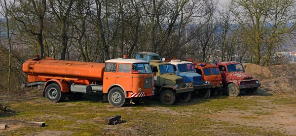 Tjeckiska gamla lastbilar — Stockfoto