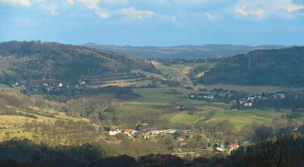 Tavaszi mountains, Csehország — Stock Fotó