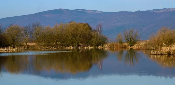 Pond on hill — Stock Photo, Image