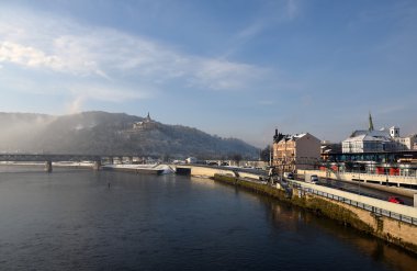 River Labe in town Usti nad Labem