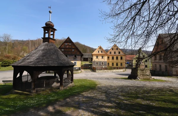 Köy Zubrnice Kuzey Bohemya'da