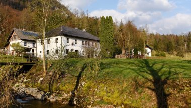 Bahar zamanı Alpleri'nde