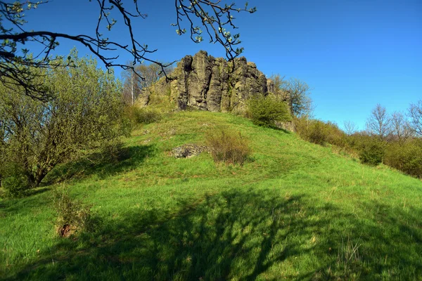 Lente uitzicht vanaf Lysa hill — Stockfoto