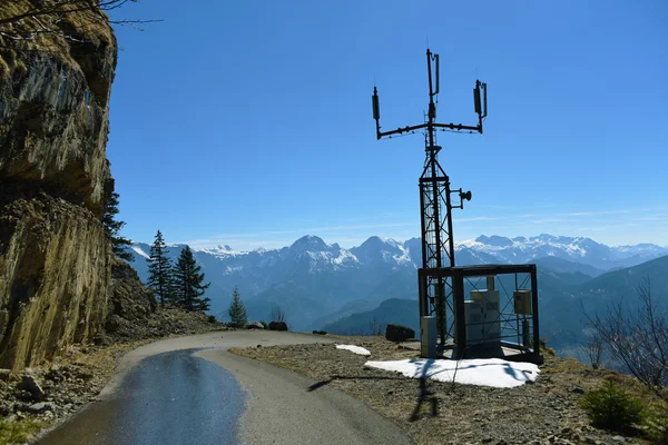 Uzun yol Alp görünümünden — Stok fotoğraf
