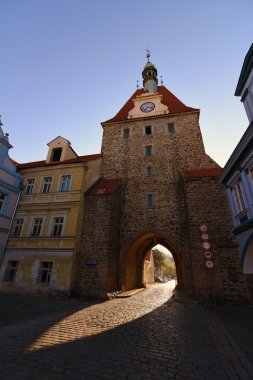 Kasaba Domazlice bahar zamanında