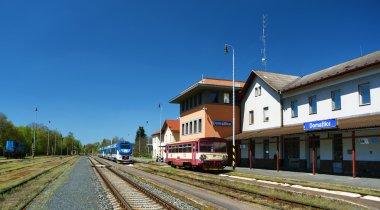 Kasaba Domazlice bahar zamanında