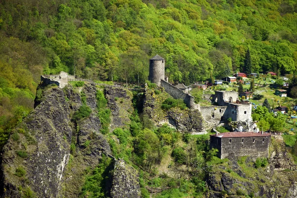 Zřícenina hradu Střekov — Stock fotografie