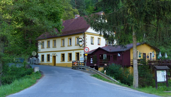 Architektur im Burgviertel von Kokorin — Stockfoto