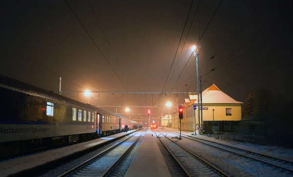 Invierno en Horni Lidec station —  Fotos de Stock