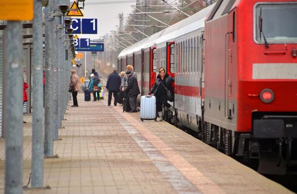 Träna i norr om Tyskland — Stockfoto