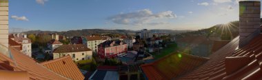 Klise şehrin Panoraması