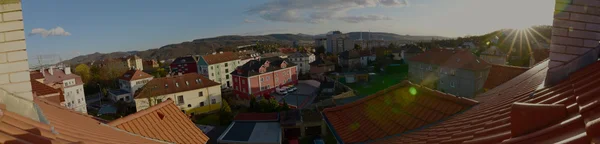 Panorama över Klise del av stad — Stockfoto