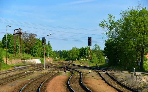 Mähren bei Rosice vom Zug — Stockfoto