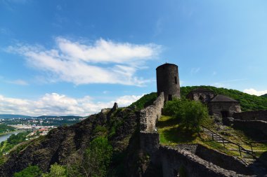 Castle Strekov nehir Labe vadisinde
