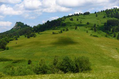 Dağlar Pieniny Slovakya ve Polonya